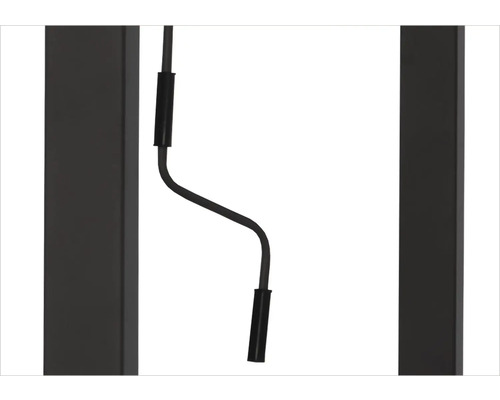 Élément d''éclairage décoratif avec câble fin entre deux éléments verticaux