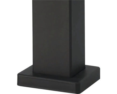 Fixation de poteau noire pour l''extérieur