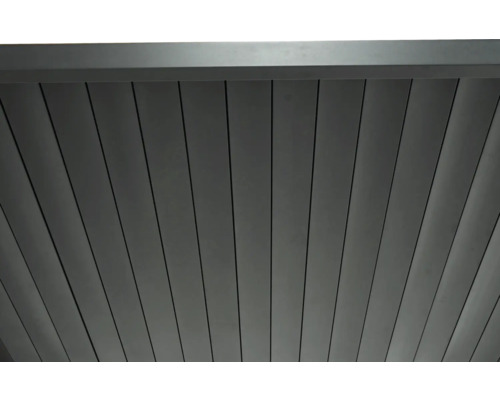 Vue détaillée d''un toit de terrasse en aluminium