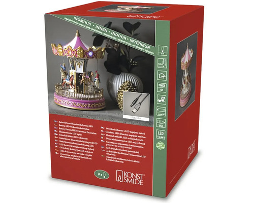 Konst Smide Karussell mit LED Beleuchtung in Produktverpackung