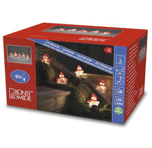 Emballage d''une guirlande lumineuse avec des figurines de bonhomme de neige pour l''extérieur de Konstsmide, avec 40 lumières LED