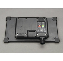 Arrière d''une lampe LED avec panneau de commande et instructions d''installation