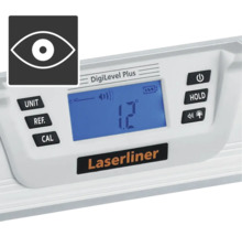 Detailansicht einer Laserliner Digital-Wasserwaage