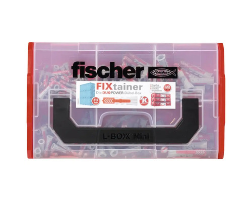 Fischer Dübelbox FIXtainer mit Duo Power Dübeln und L-Box Mini