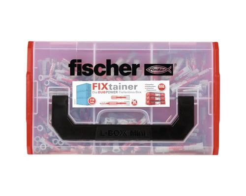 Fischer Dübel im FIXtainer L-Box Mini, 210 Teile