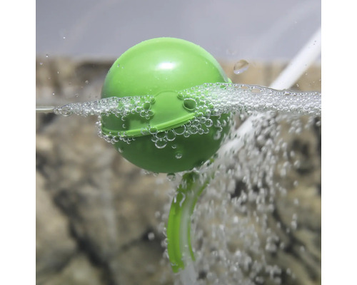 Pompe à air d''aquarium avec pierre de diffusion dans l''eau