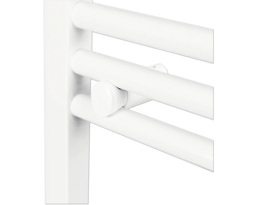 Vue détaillée d''un radiateur pour salle de bain.