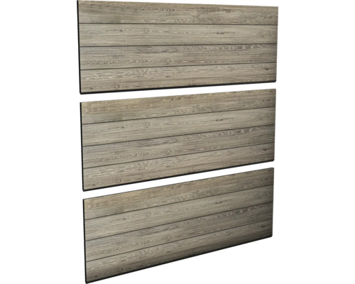 Sichtschutzpaneele Keter Signature Ashwood 177 x 60 x 2,1 cm 3 Paneele Gesamtmaß 177 x 180 cm Holzoptik braun exclusiv bei Hornbach Holzelemente für den Aussenbereich