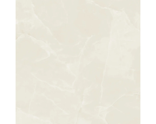 Feinsteinzeug Wand- und Bodenfliese Sheffield ivory poliert BxLxS 119x119x1.05 cm