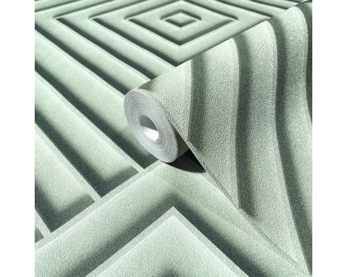 Rouleau de papier peint avec motif géométrique de carrés