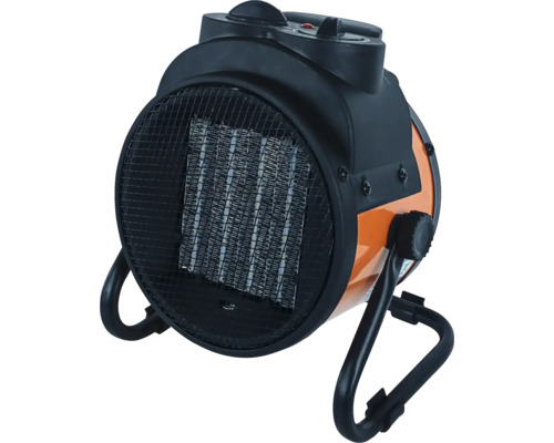 Radiateur soufflant avec grille et éléments de commande