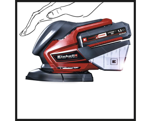 Einhell Akku-Multischleifer TE-OS 18/1 Li