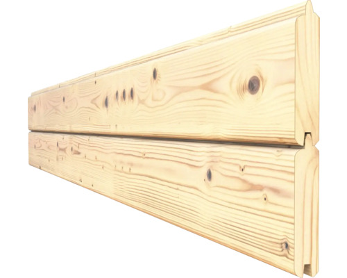 Détail de deux madriers en bois