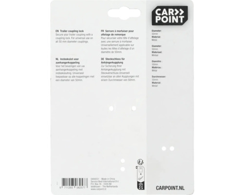 Anhängerschloss für Anhängerkupplung mit 50 Millimeter Durchmesser