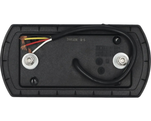 Rückseite einer Anhängerleuchte mit Kabel und Befestigungselementen