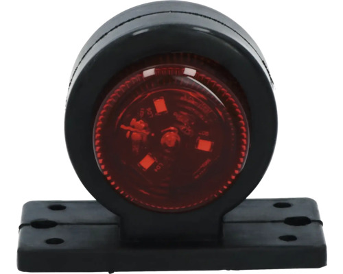 Feu arrière rond à LED avec boîtier noir