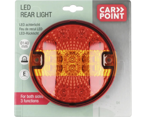 Car Point LED Rückleuchte mit einem Durchmesser von 140 Millimetern