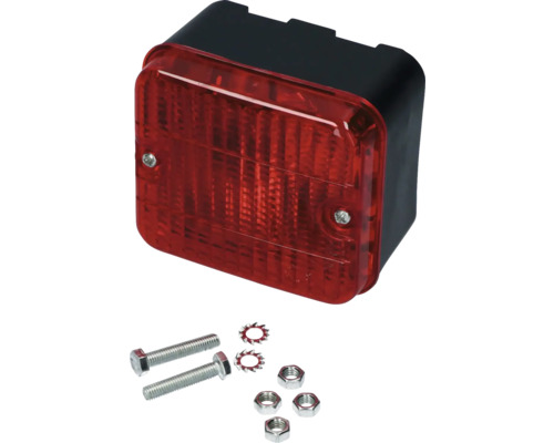 Rückleuchte mit Befestigungsmaterial