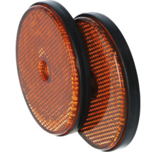 Kit de réflecteurs orange rond Ø 70 mm pour remorque Pack = 2 pces