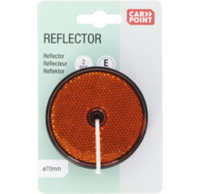 Kit de réflecteurs orange rond Ø 70 mm pour remorque Pack = 2 pces