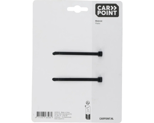 Attaches de câble Carpoint en plastique, deux pièces