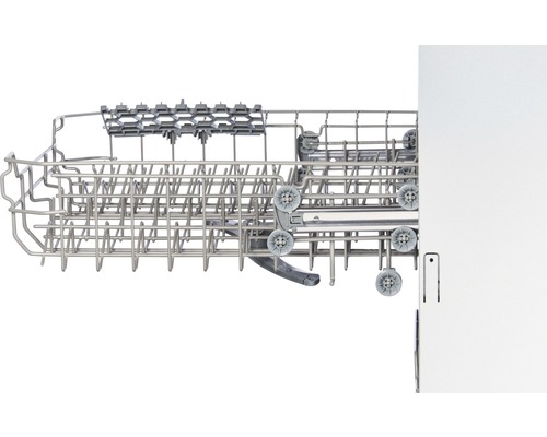 Panier de lave-vaisselle avec roulettes et supports à assiettes