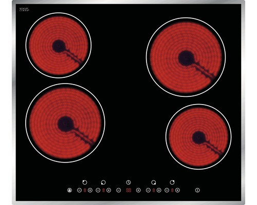 Plaque de cuisson électrique avec quatre zones de cuisson