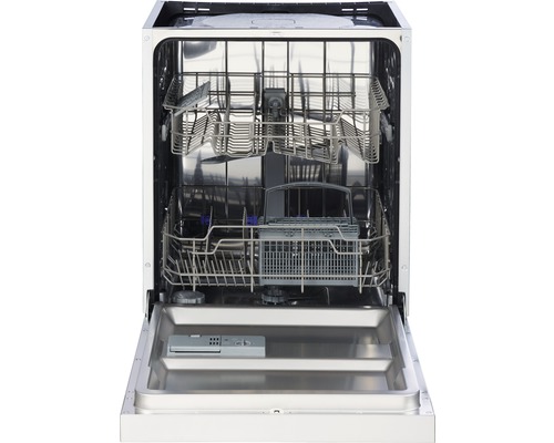 Vue intérieure d''un lave-vaisselle avec des paniers à vaisselle