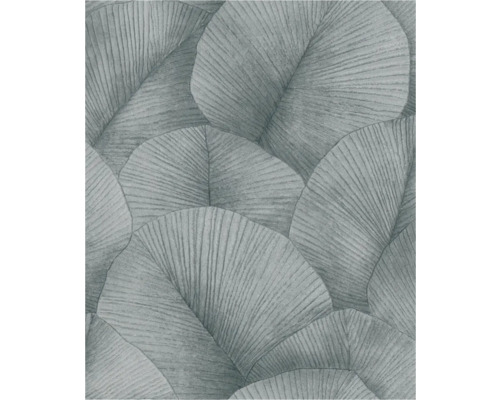 Papier peint intissé 34514 Kumano feuilles argent Papier peint à motif de feuilles