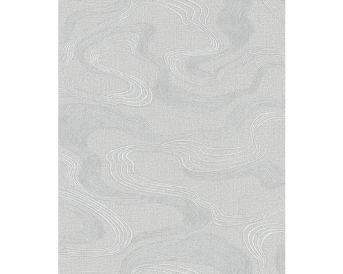 Papier peint intissé 34536 Kumano abstrait gris Papier peint avec motif ondulé
