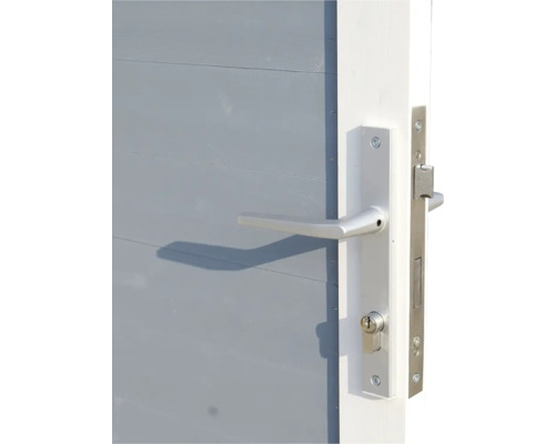 Garniture de porte avec poignée et serrure