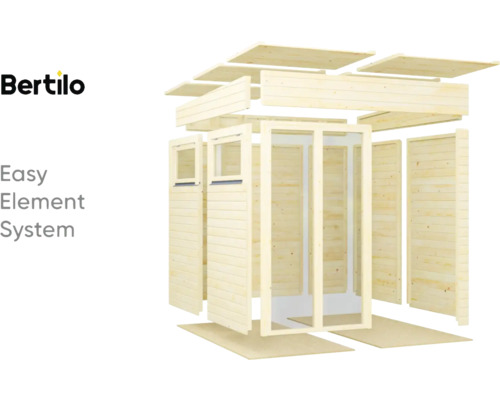 Bertilo Kit de maison de jardin avec représentation du système d''éléments