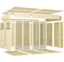 Abri de jardin Bertilo Pentus 3 Office avec plancher 359 x 266 cm anthracite