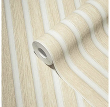 Rouleau de papier peint avec motif à rayures de bois