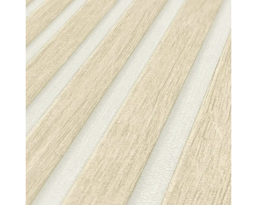 Papier peint à motif de rayures en bois