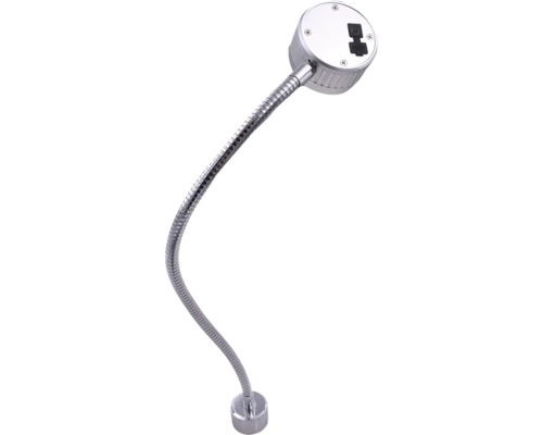 Metalllampe mit flexiblem Arm und Schalter