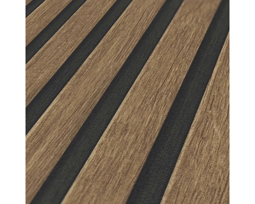 Panneau décoratif aspect bois avec languette et rainure