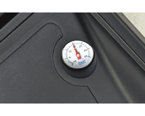 Thermomètre dans un filtre de bassin