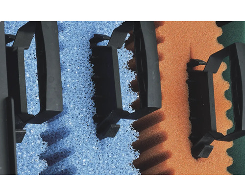 Filtre d''aquarium avec éponge filtrante et support