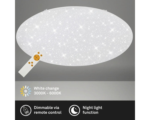 Deckenleuchte mit Sternenmuster und Fernbedienung