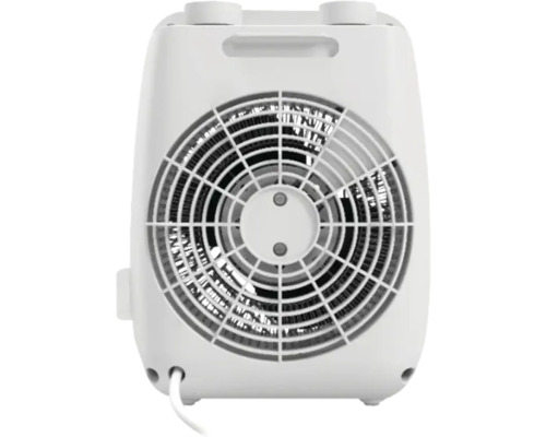 Radiateur soufflant blanc avec grille de ventilation