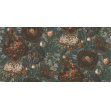 Vue détaillée d''un papier peint avec un motif floral.