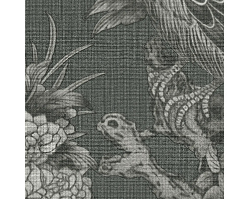 Gros plan d''un papier peint avec motif d''oiseaux et de fleurs