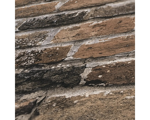 Nahaufnahme einer strukturierten Backsteintapete