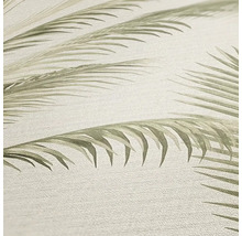 Gros plan d''un papier peint avec un motif de feuilles de palmier