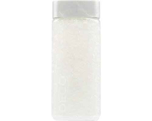 Granulés décoratifs dans un récipient en verre