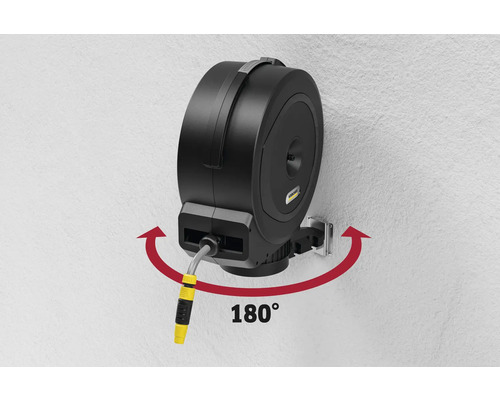 Schwenkbare Kärcher Schlauchbox mit 180 Grad Radius