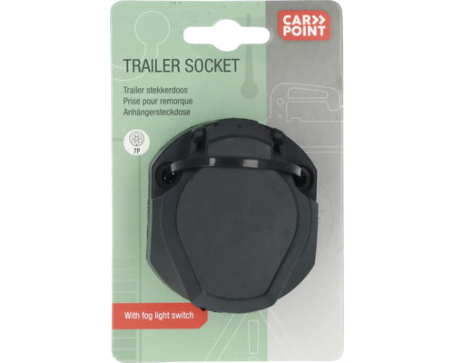 Anhängersteckdose mit Nebelschlusslichtschalter