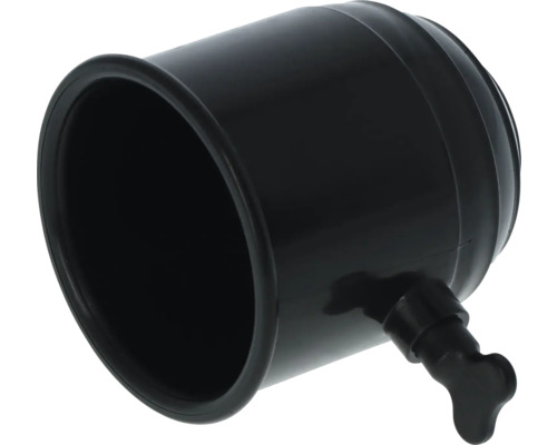 Collecteur d''eau de pluie noir en plastique