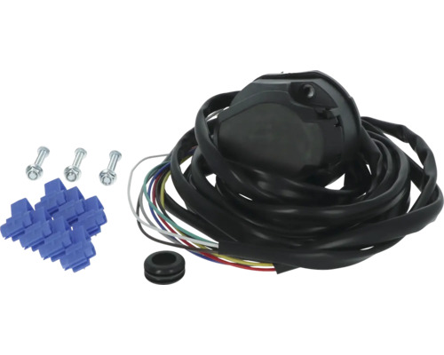 Prise de remorque avec câble, vis et coupe-câbles